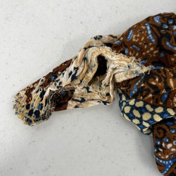 Go Softly Patio Woman Dress 3X Patchwork Rayon Muumuu Caftan FLAWED Read Desc - Picture 8 of 16